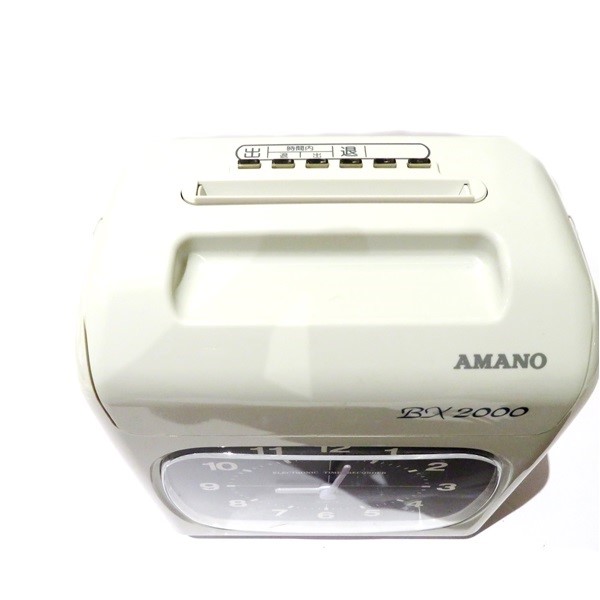アマノ電子タイムレコーダーBX2000 タイムカード付(80枚)アマノ 