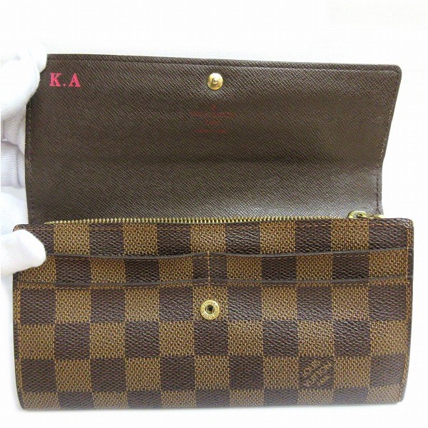 ルイヴィトン Louis Vuitton ダミエ ポルトフォイユサラ N61734 長財布