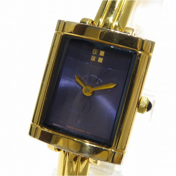 イブサンローラン バングルウォッチ 5920-H12115 クォーツ 時計 腕時計