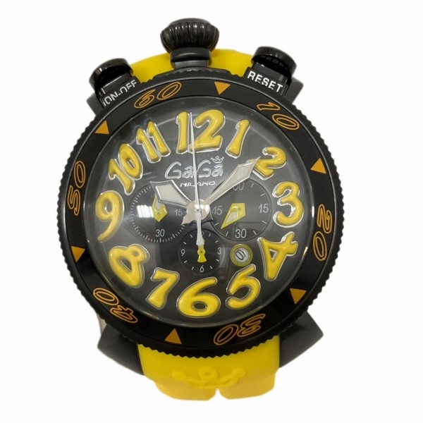 ガガミラノ クロノ48mm ネイマールモデル 8012.01 クォーツ 時計 腕時計 メンズ 送料無料 【あす楽】