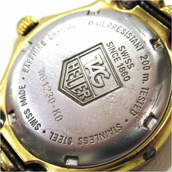 タグホイヤー セル デイト WG1230-K0 クォーツ 時計 腕時計 ボーイズ 【中古】｜激安アクセサリー通販のワンダープライス