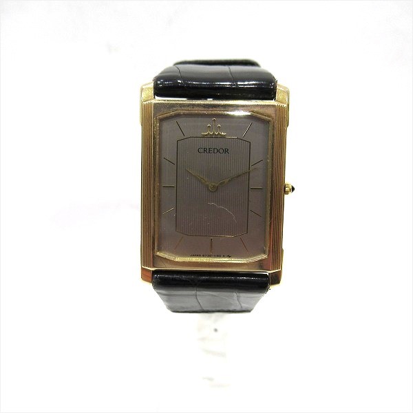 セイコー クレドール 6730-5840 クォーツ 14Kケース 時計 腕時計 ...
