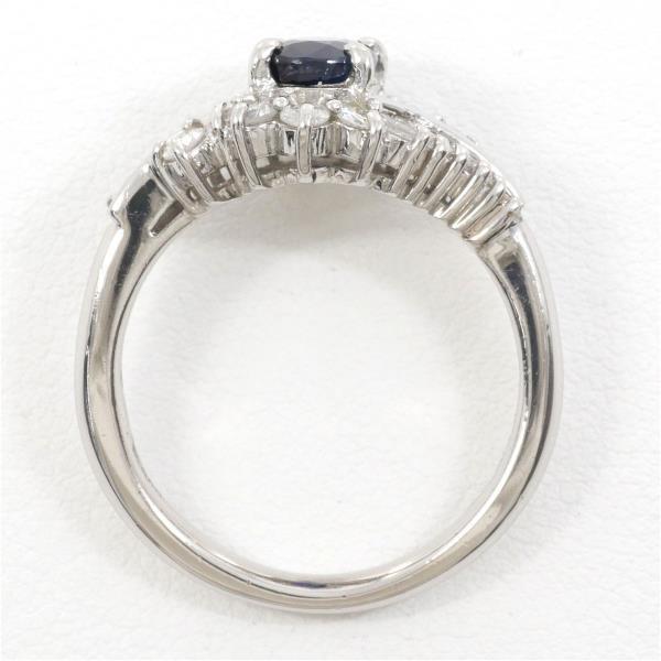 5%OFF】PT900 プラチナ リング 指輪 12号 サファイア 1.16 ダイヤ