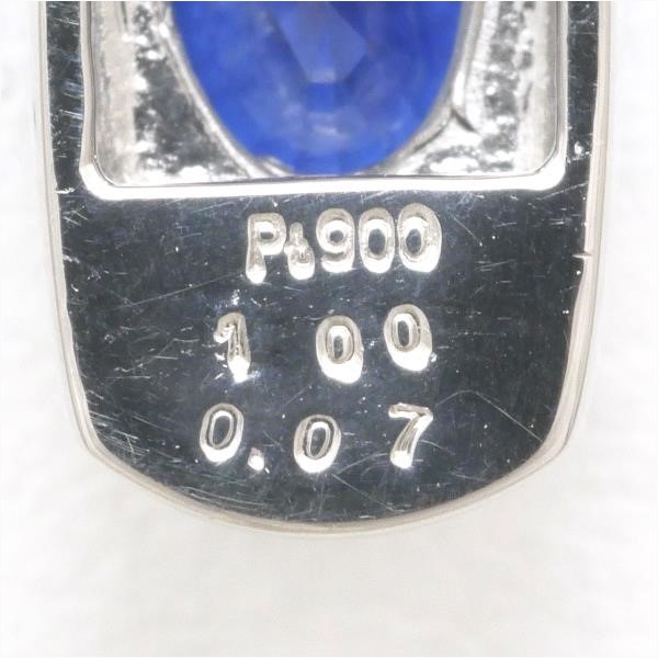 PT900 プラチナ PT850 ネックレス ロイヤルブルー サファイア 1.00 