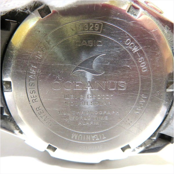 カシオ オシアナス OCW-600 電波ソーラー 時計 腕時計 メンズ 【中古 