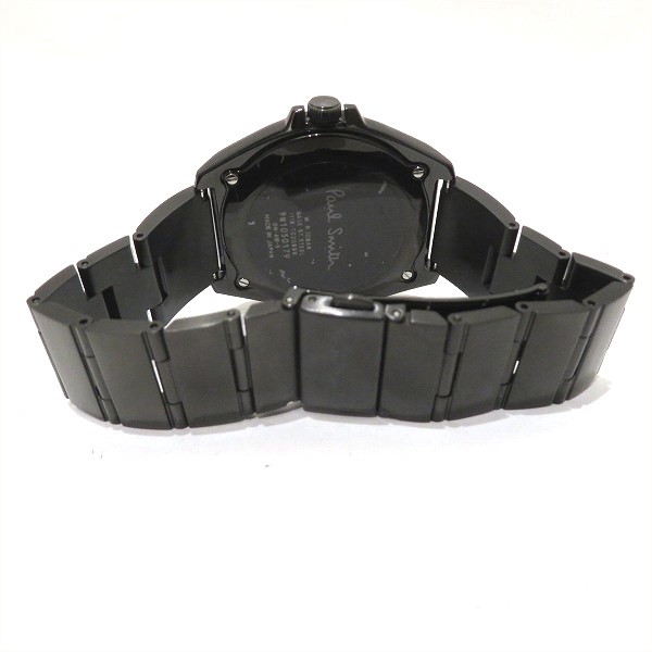 ポール スミス ブラック文字盤 GN-4W-S クォーツ 時計 腕時計 メンズ 