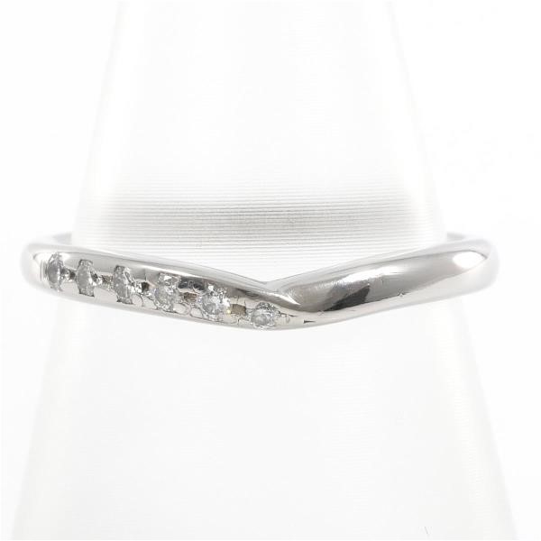 美品 ロイヤルアッシャーダイヤモンド Pt950 ダイヤ0.16 リング 指輪