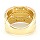 K18 18金 YG イエローゴールド リング 指輪 9.5号 サンゴ ダイヤ 0.06 カード鑑別書 総重量約9.4g