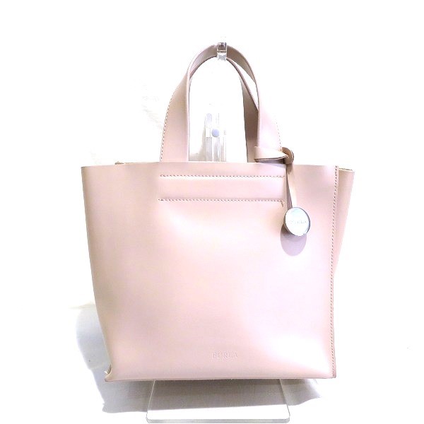 フルラ FURLA ピンク レザー バッグ ハンドバッグ レディース 【中古