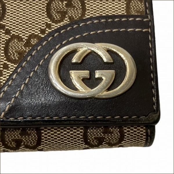 15%OFF】グッチ GUCCI GGキャンバス 204836 財布 2つ折り長財布 ユニ 