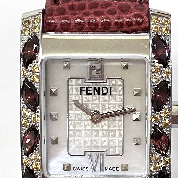 フェンディ FENDI クラシコ 7000L クォーツ シェル 時計 腕時計 