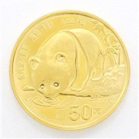 中国 パンダ 50元 1/2oz 1/2オンスコイン 金貨 K24YG 総重量約15.5g