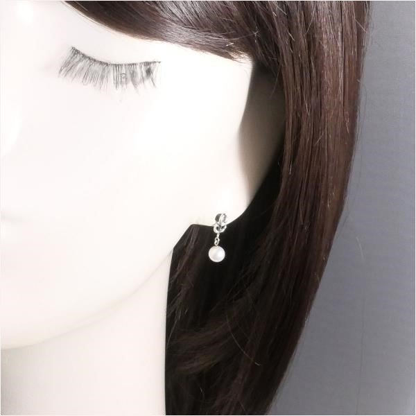 PT900 プラチナ ピアス パール 総重量約1.0g｜激安アクセサリー通販の