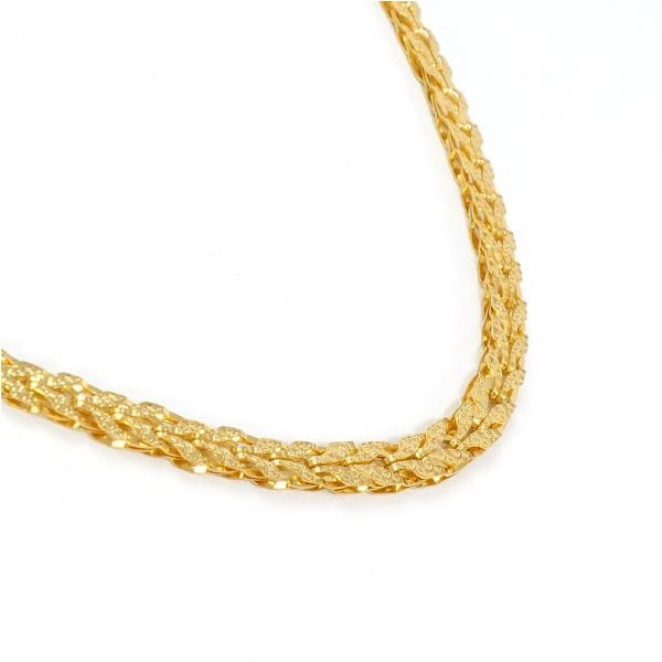 【銀座通販】K18 ゴールド 全長約40cm 総重量約11.0g ネックレス 歪み有 イエローゴールド