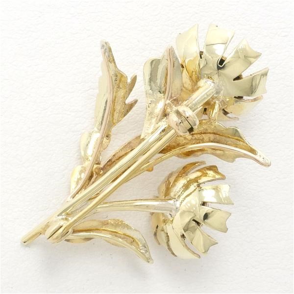 35%OFF】14K YG ブローチ ダイヤ 総重量約5.0g｜激安アクセサリー通販のワンダープライス