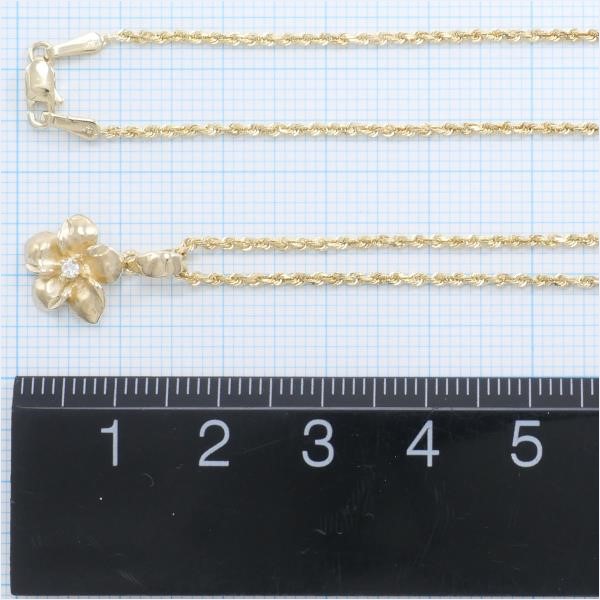 14K YG ネックレス ジルコニア 総重量約3.4g 約41cm｜激安アクセサリー