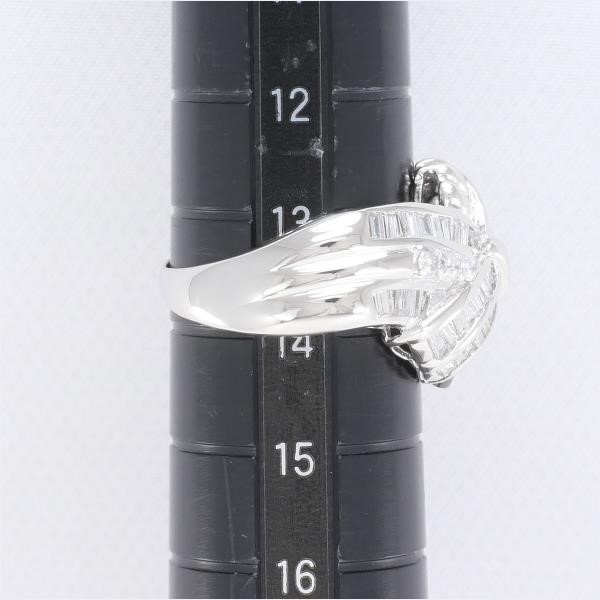 PT900 プラチナ リング 指輪 13.5号 ダイヤ 1.18 カード鑑別書 総重量 