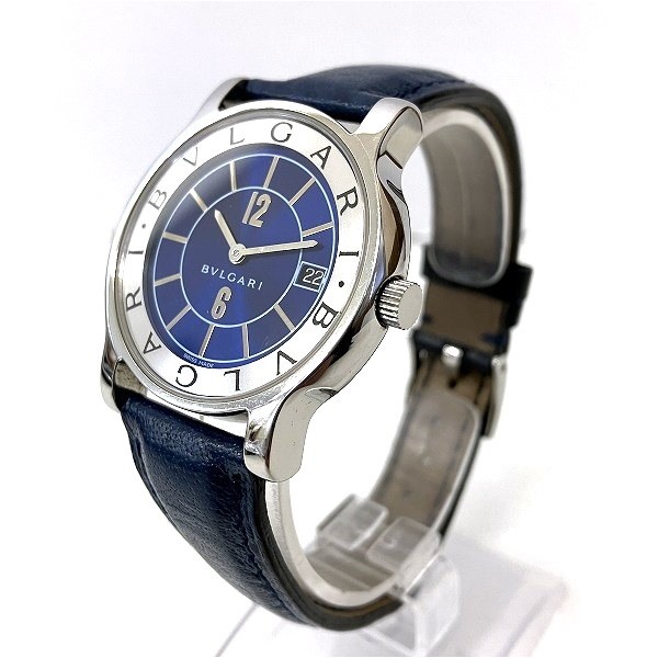 どうぞご検討くださいブルガリ ソロテンポ ST35S 腕時計 - 腕時計 