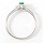 PT900 プラチナ リング 指輪 15号 エメラルド 0.25 ダイヤ 0.30 総重量約3.9g