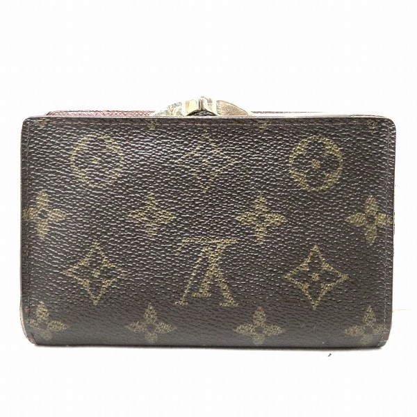 10%OFF】ルイヴィトン Louis Vuitton モノグラム ポルト モネビエ ヴィエノワ M61663 がま口 財布 2つ折り財布 レディース  【中古】｜激安アクセサリー通販のワンダープライス