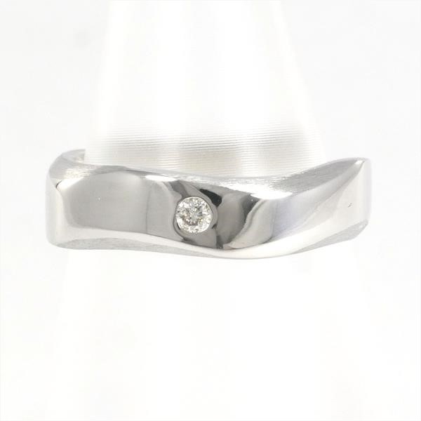 【20%OFF】K18 18金 WG ホワイトゴールド リング 指輪 8号 ダイヤ 0.03 総重量約5.0g