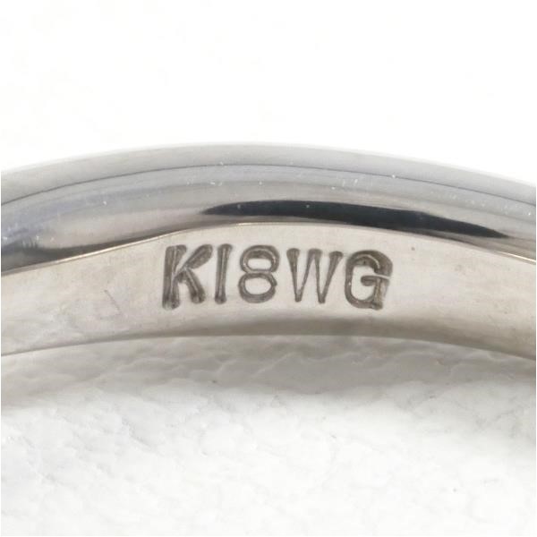 K18 18金 WG ホワイトゴールド リング 指輪 1.5号 ダイヤ 0.10 総重量