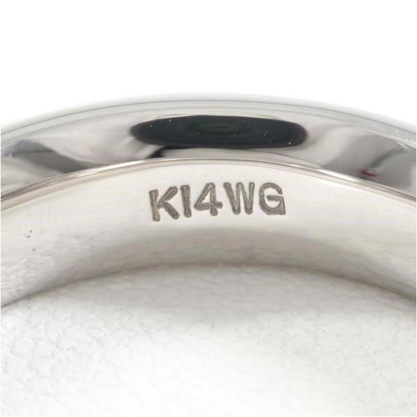 K14 14金 WG ホワイトゴールド リング 指輪 13号 総重量約5.3g｜激安