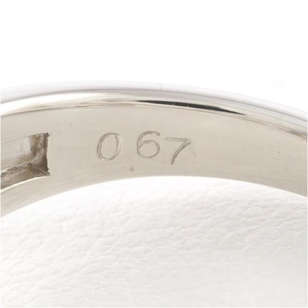 PT900 プラチナ リング 指輪 15号 ダイヤ 0.67 カード鑑別書 総重量約 