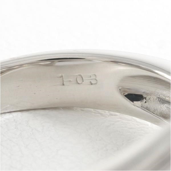 PT900 プラチナ リング 指輪 15号 ダイヤ 1.03 カード鑑別書 総重量約 