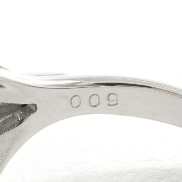 PT900 プラチナ リング 指輪 10.5号 ネフライト ダイヤ 0.09 総重量約 