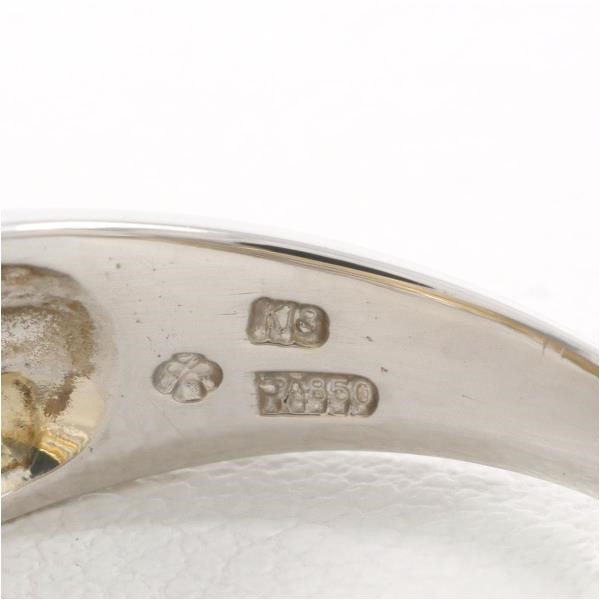 爆買いSALEK18YG リング 指輪 9号 ダイヤ 0.11 総重量約6.5g 中古 美品 送料無料☆0338 イエローゴールド台