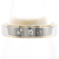 ケイウノ ディズニー PT900 K18YG リング 指輪 12.5号 ダイヤ 0.015 ブルーダイヤ 総重量約6.2g