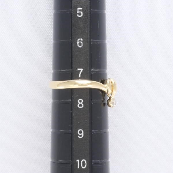 インプレッセ K18YG リング 指輪 7.5号 ダイヤ 0.05 総重量約2.2g  美品 送料無料☆0315