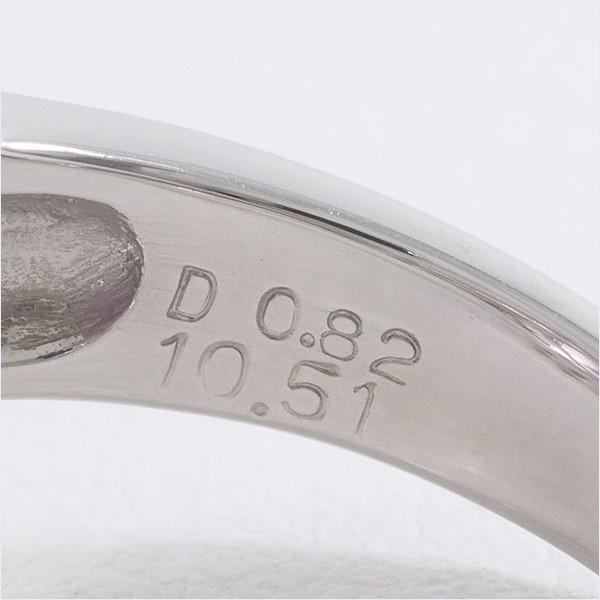 PT900 プラチナ リング 指輪 12.5号 クンツァイト 10.51 ダイヤ 0.82 