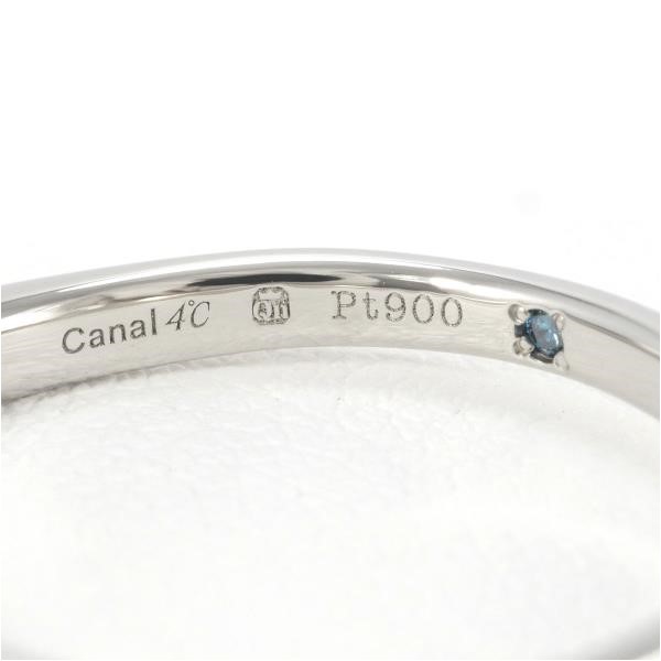 ファッションcanal 4℃　pt900 リング　ブルーダイヤ