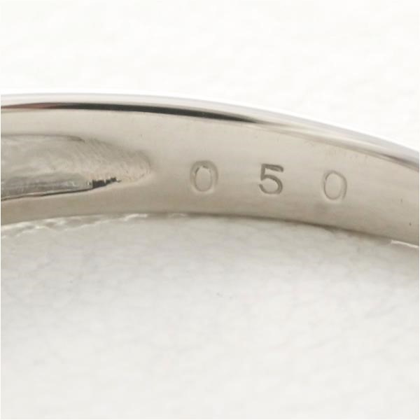 人気セールPT900 リング 指輪 17号 ダイヤ 0.50 総重量約3.6g 中古 美品 送料無料☆0204 プラチナ台
