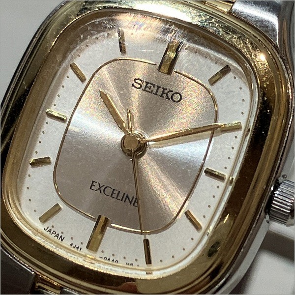 セイコー EXCELINE 4J41-0AA0 クオッツ腕時計定価7万代