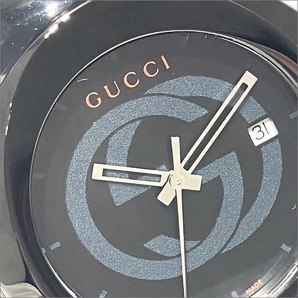 10%OFF】グッチ GUCCI シンク 137.1 クォーツ ブラック文字盤 時計 腕時計 メンズ 【中古】｜激安アクセサリー通販のワンダープライス