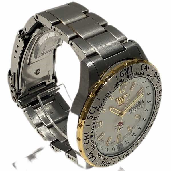 セイコー 5スポーツ 4R36-02M0 自動巻 裏蓋 スケルトン 時計 腕時計 