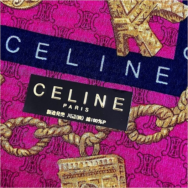 セリーヌ CELINE コットン 2枚セット ブランド小物 ハンカチ