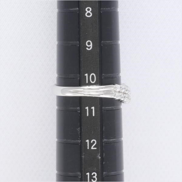 K14 14金 WG ホワイトゴールド リング 指輪 10.5号 ダイヤ 0.30 総重量 