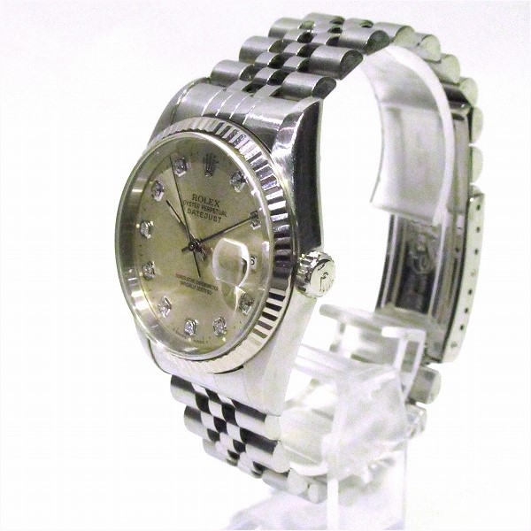 ロレックス デイトジャスト 16234G U番 新ダイヤ 自動巻 時計 腕時計 ...