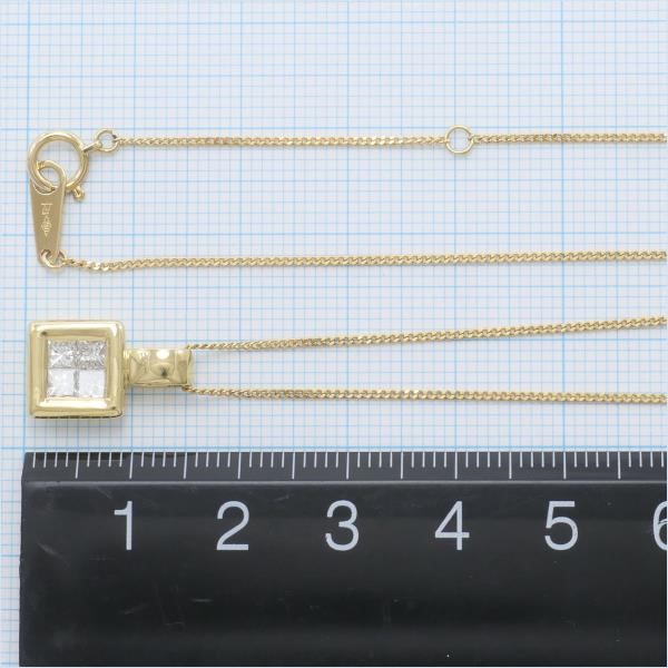 10%OFF】18K YG ネックレス ダイヤ 0.50 カード鑑別書 総重量約5.2g 約40cm｜激安アクセサリー通販のワンダープライス