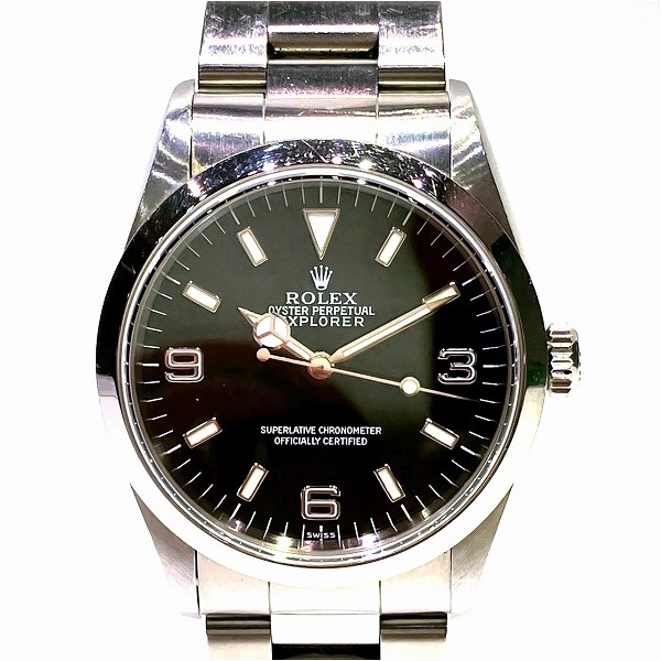 ロレックス エクスプローラー1 14270 自動巻 V番 時計 腕時計 メンズ 【中古】｜激安アクセサリー通販のワンダープライス