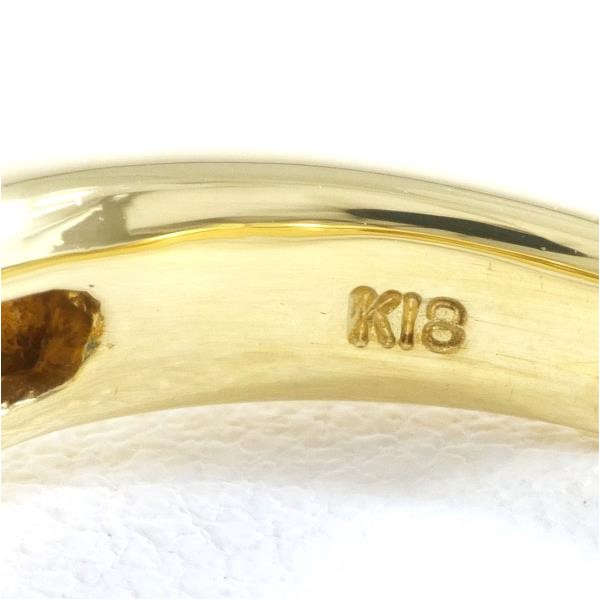 K18 18金 YG イエローゴールド リング 指輪 11号 パール 約9mm 総重量 