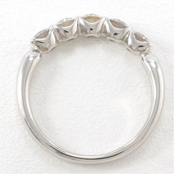 豊富な特価PT900 リング 指輪 6.5号 ダイヤ 0.50 総重量約5.5g中古 美品 送料無料☆0204 プラチナ台