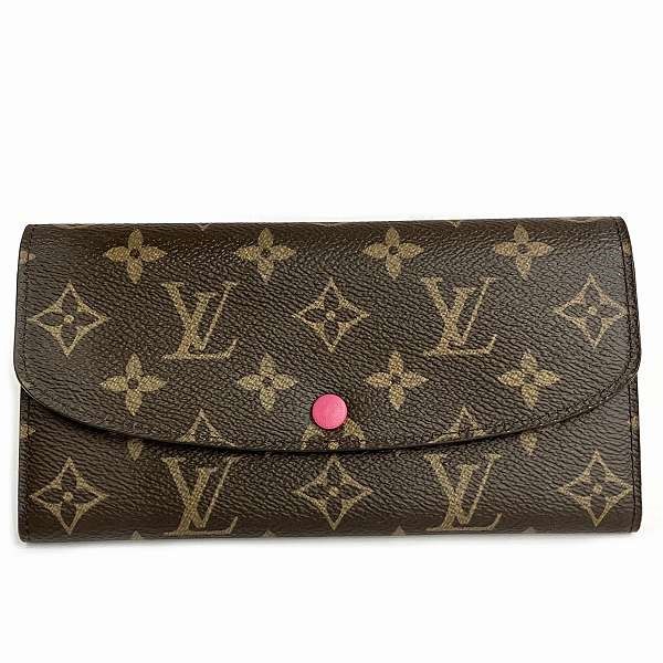 10%OFF】ルイヴィトン Louis Vuitton モノグラム ポルトフォイユ エミリー M60136 イニシャル有り 長財布 レディース  【中古】｜激安アクセサリー通販のワンダープライス