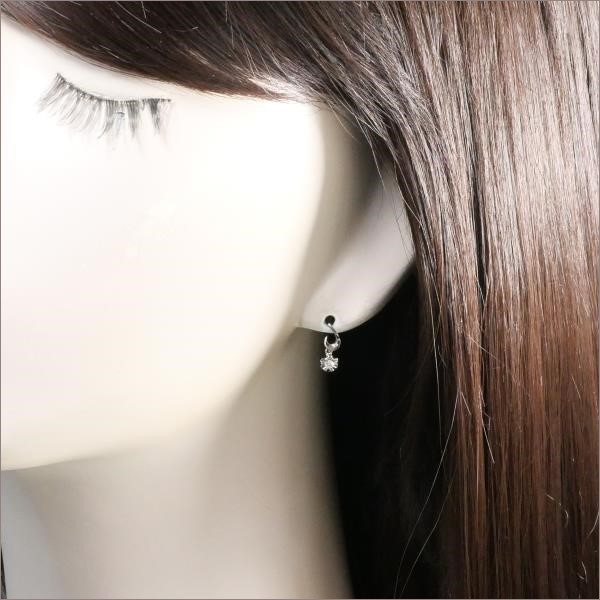 5%OFF】18K WG ピアス ダイヤ 0.042 ×2 総重量約0.9g｜激安アクセサリー通販のワンダープライス