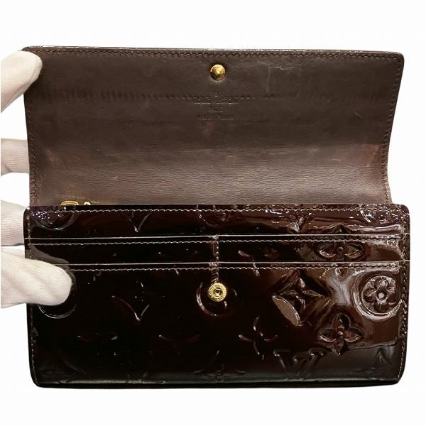 5%OFF】ルイヴィトン Louis Vuitton モノグラムヴェルニ ポルトフォイユ サラ M93524 長財布 2つ折り財布 レディース  【中古】｜激安アクセサリー通販のワンダープライス