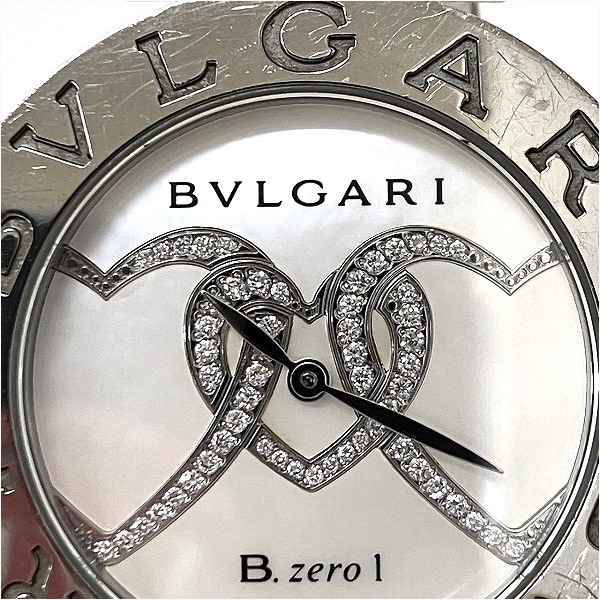 10%OFF】ブルガリ BVLGARI ビーゼロワン BZ35S クォーツ トリプルハートダイヤ 時計 腕時計 レディース  【中古】｜激安アクセサリー通販のワンダープライス